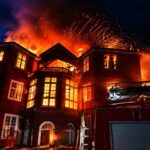 Fort Kochi Koder House fire - ഫോർട്ട് കൊച്ചിയിലെ കോഡർ ഹൗസ് തീപിടിത്തത്തിന്റെ AI പരിഷ്കരിച്ച ദൃശ്യം
