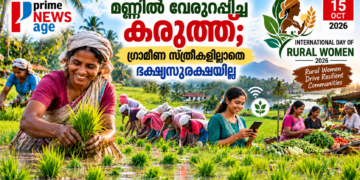 അന്താരാഷ്ട്ര ഗ്രാമീണ വനിതാ ദിനം 2026 കൃഷിയിലും ഭക്ഷ്യസുരക്ഷയിലും ഗ്രാമീണ സ്ത്രീകളുടെ പങ്ക് അവതരിപ്പിക്കുന്ന Prime News Age ഫീച്ചർ