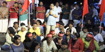 വൈറ്റിലയിൽ AISF എറണാകുളം ജില്ലാ കമ്മിറ്റിയുടെ നേതൃത്വത്തിൽ നടന്ന ‘ഇതാണ് ജന്തർ മന്തർ’ രാപ്പകൽ സമരം