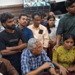 ചേരാനല്ലൂർ അപകടത്തിൽ മരിച്ച ജയബാലകൃഷ്ണന്റെ കുടുംബത്തെ സന്ദർശിക്കുന്ന ബിനോയ് വിശ്വം